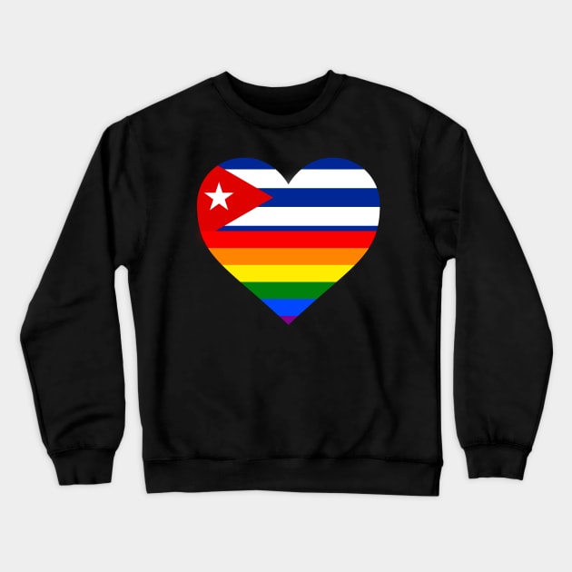 Cuba Gay Flag Crewneck Sweatshirt by livania